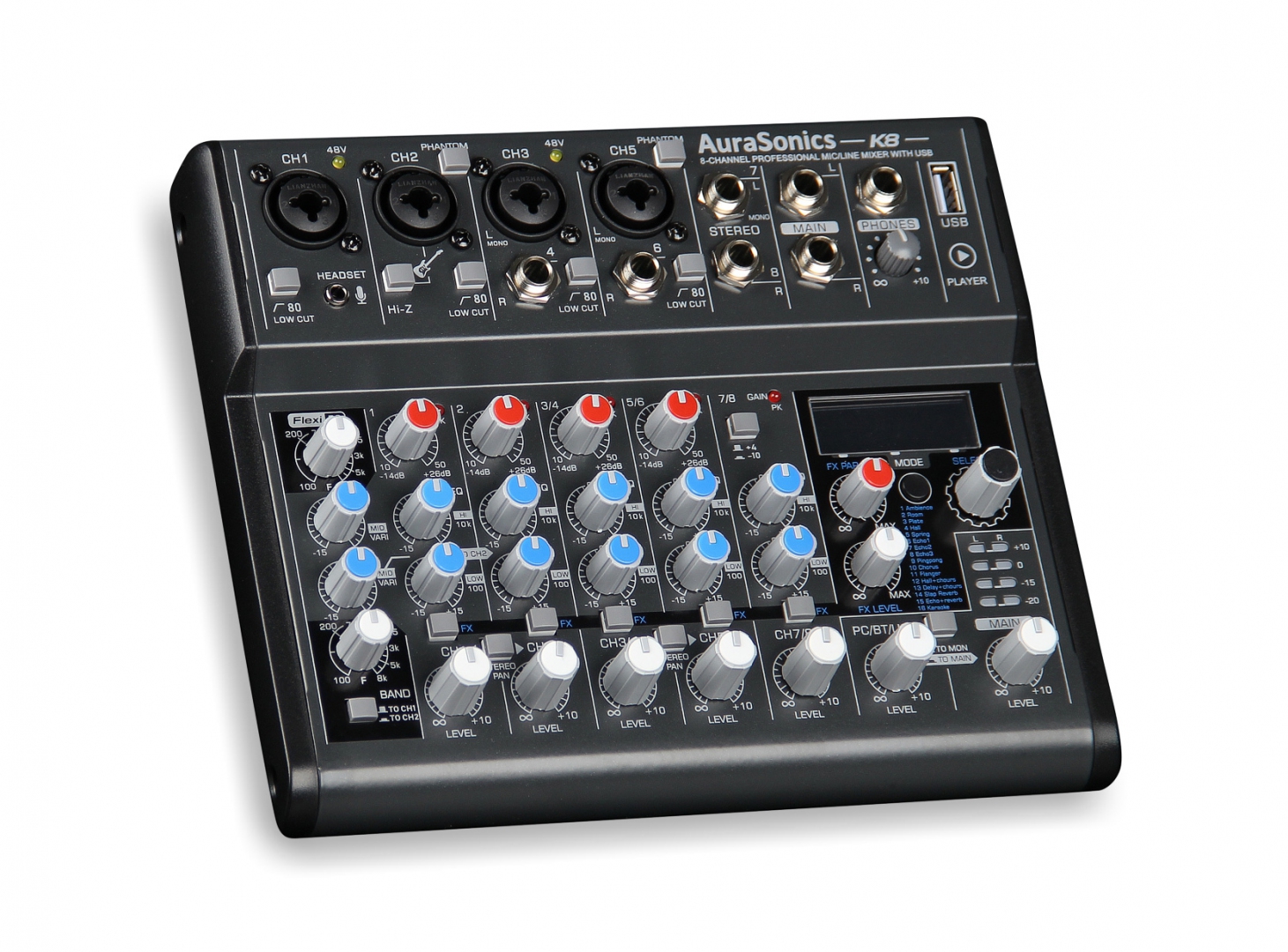AuraSonics K8 компактный микшерный пульт в Плесецке