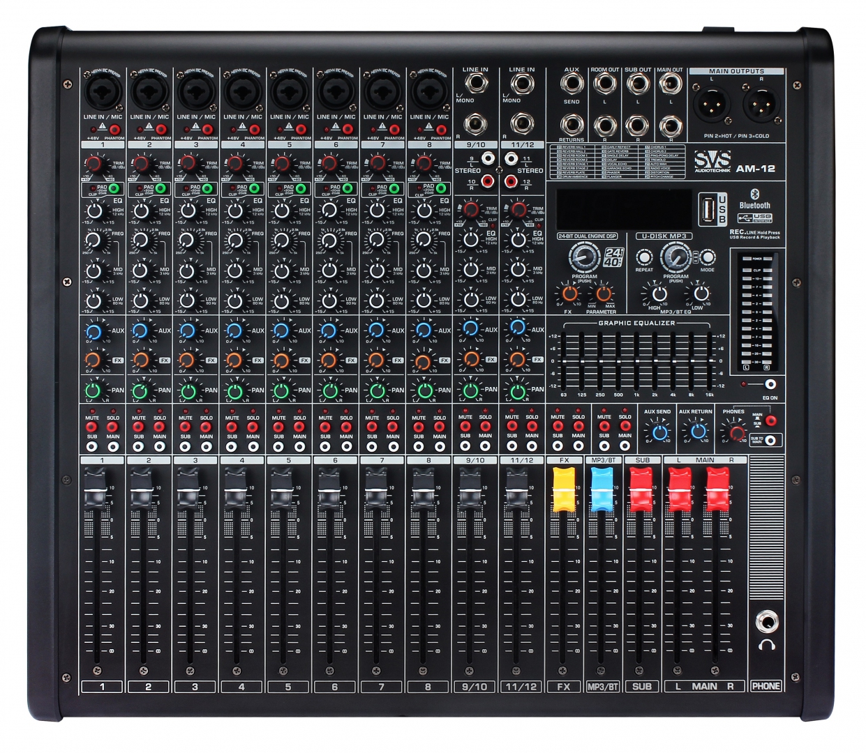 SVS Audiotechnik mixers AM-12 Микшерный пульт аналоговый, 12-канальный в Плесецке