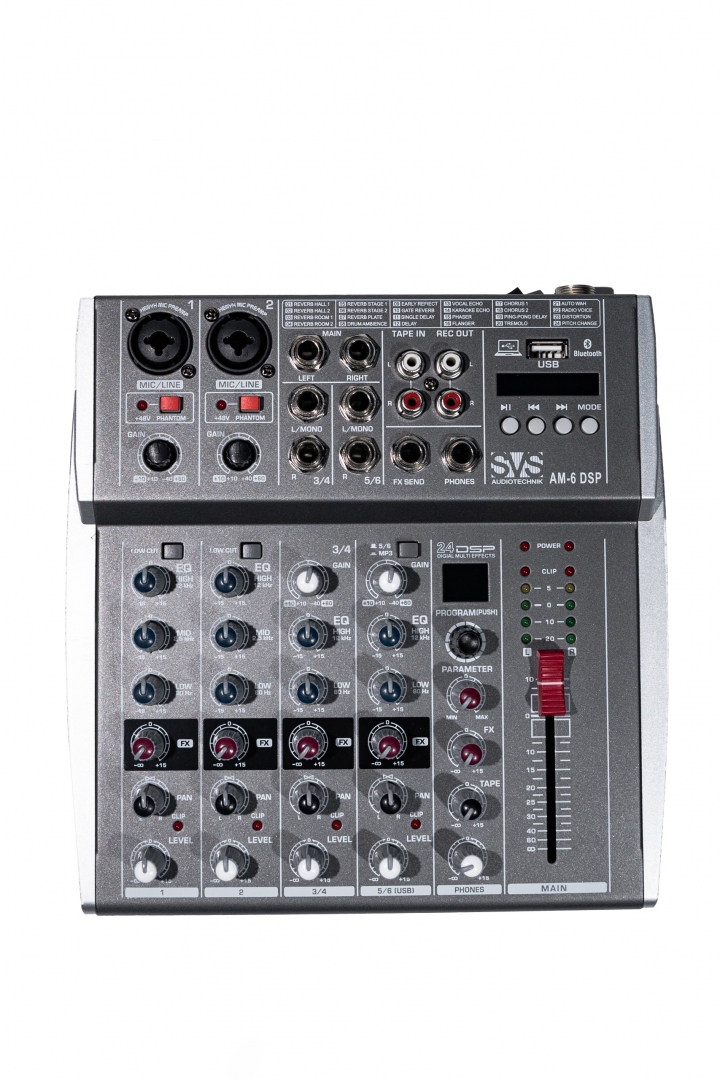 SVS Audiotechnik mixers AM-6 DSP Микшерный пульт аналоговый, 6-канальный SVS Audiotechnik mixers в Плесецке
